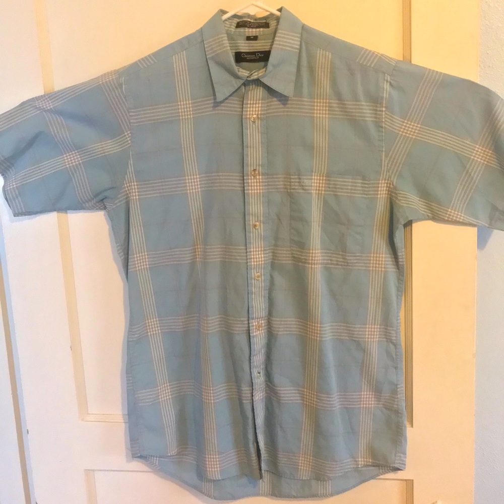 Vintage Christian Dior Short Sleeve Button Up